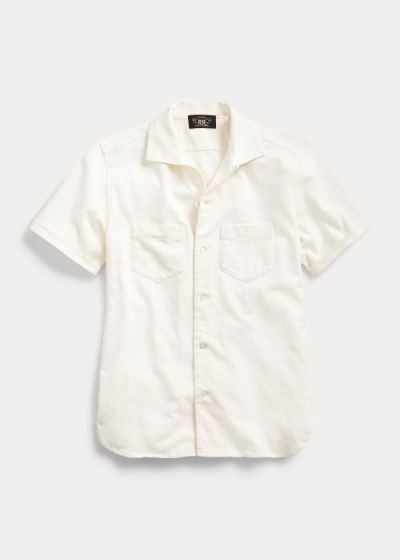 Women's Ralph Lauren Linen-Cotton Jersey Shirts | 390826KYX